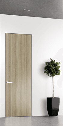 OPTIMA 2V SHAMBOR INVISIBLE METAL FRAME BELLDINNI MODERN INTERIOR DOOR - 1
