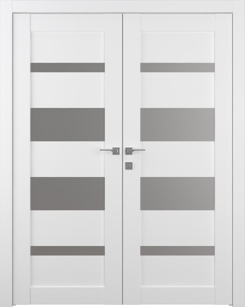 MIRELLA VETRO BIANCO NOBLE CLOSET BELLDINNI MODERN INTERIOR DOOR - 1