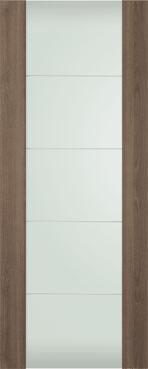 AVON 202 4H VETRO PECAN NUTWOOD SWING DOORS BELLDINNI MODERN INTERIOR DOOR - 5