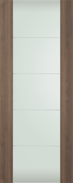 AVON 202 4H VETRO PECAN NUTWOOD SWING DOORS BELLDINNI MODERN INTERIOR DOOR - 5