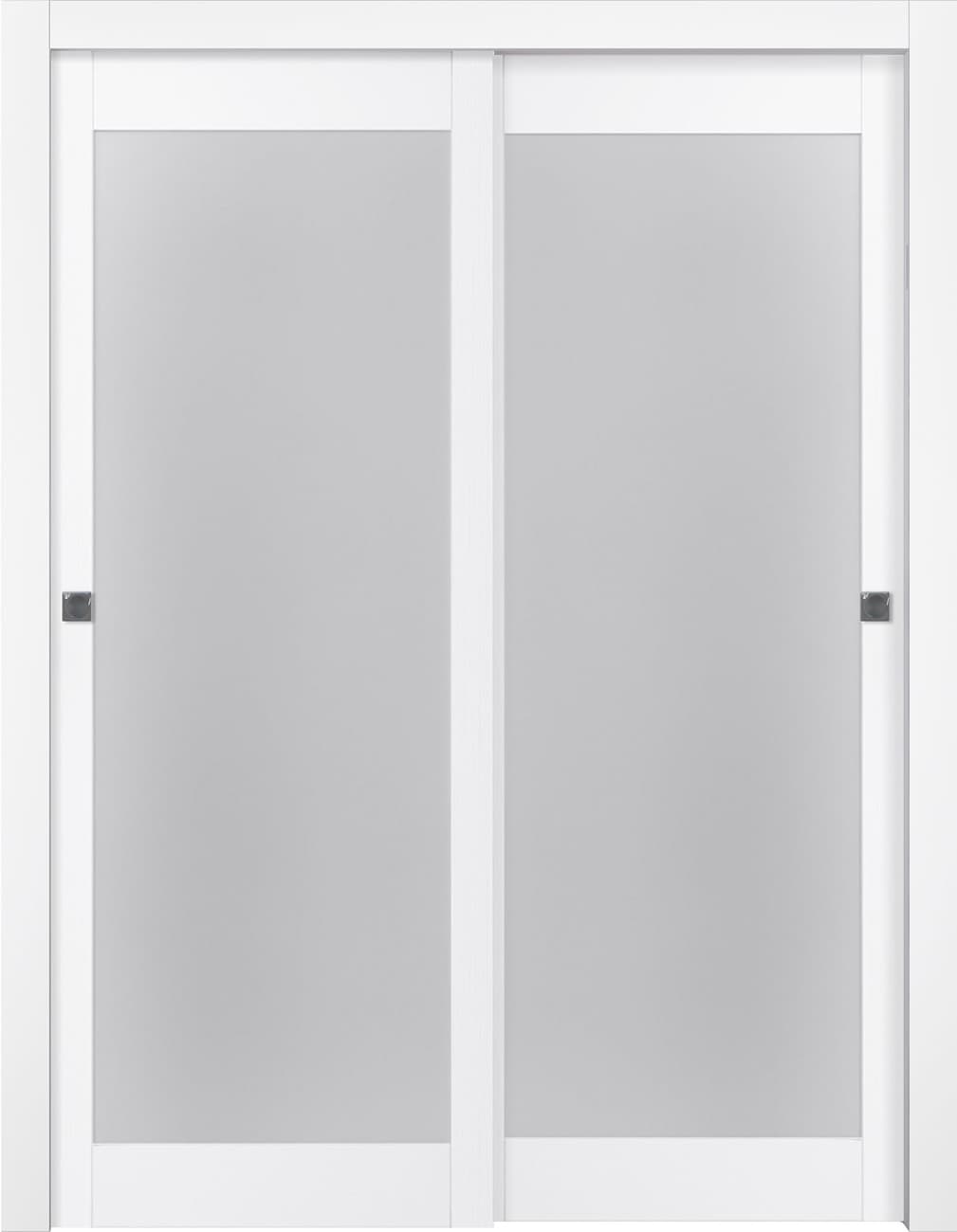 PALLADIO 207 VETRO BIANCO NOBLE BYPASS BELLDINNI MODERN INTERIOR DOOR - 1
