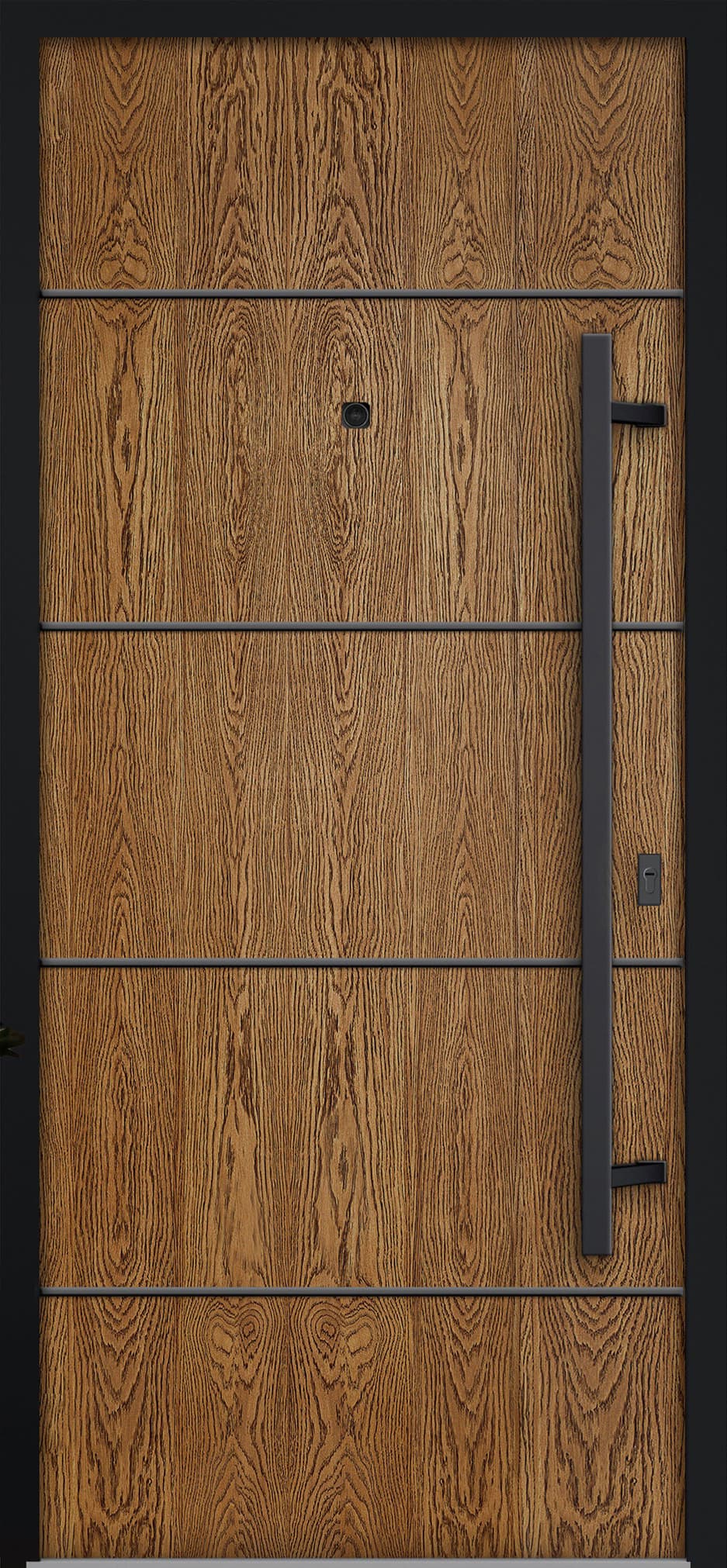 Single Modern Steel Exterior Door Deux 6683 - 1
