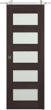 AVON 07-07 VETRO VERALINGA OAK DOUBLE BARN DOORS BELLDINNI MODERN INTERIOR DOOR - 1