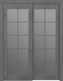 AVON 10 LITE VETRO DARK URBAN BYPASS BELLDINNI MODERN INTERIOR DOOR - 1