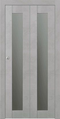 AVON 207 VETRO LIGHT URBAN BI-FOLD BELLDINNI MODERN INTERIOR DOOR - 1