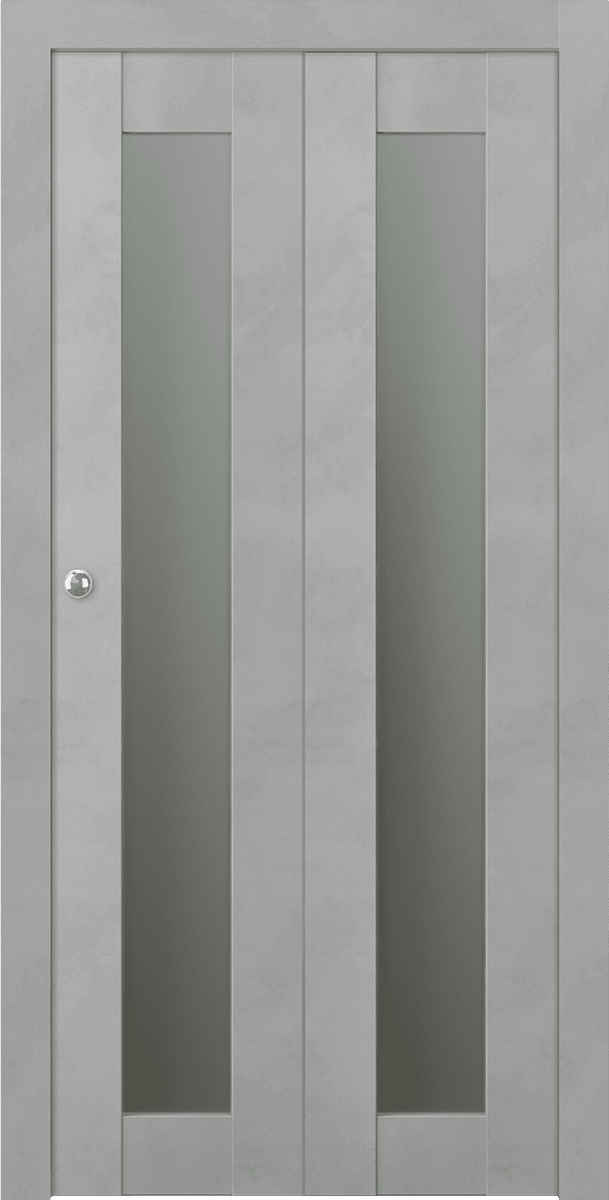 AVON 207 VETRO LIGHT URBAN BI-FOLD BELLDINNI MODERN INTERIOR DOOR - 1