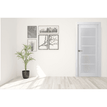 PALLADIO 5 LITE VETRO BIANCO NOBLE DOUBLE BELLDINNI MODERN INTERIOR DOOR - 3