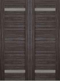 PERLA VETRO GRAY OAK DOUBLE BI-FOLD BELLDINNI MODERN INTERIOR DOOR - 2