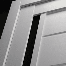 ESTA BLACK VETRO BIANCO NOBLE DOUBLE BI-FOLD BELLDINNI MODERN INTERIOR DOOR - 7