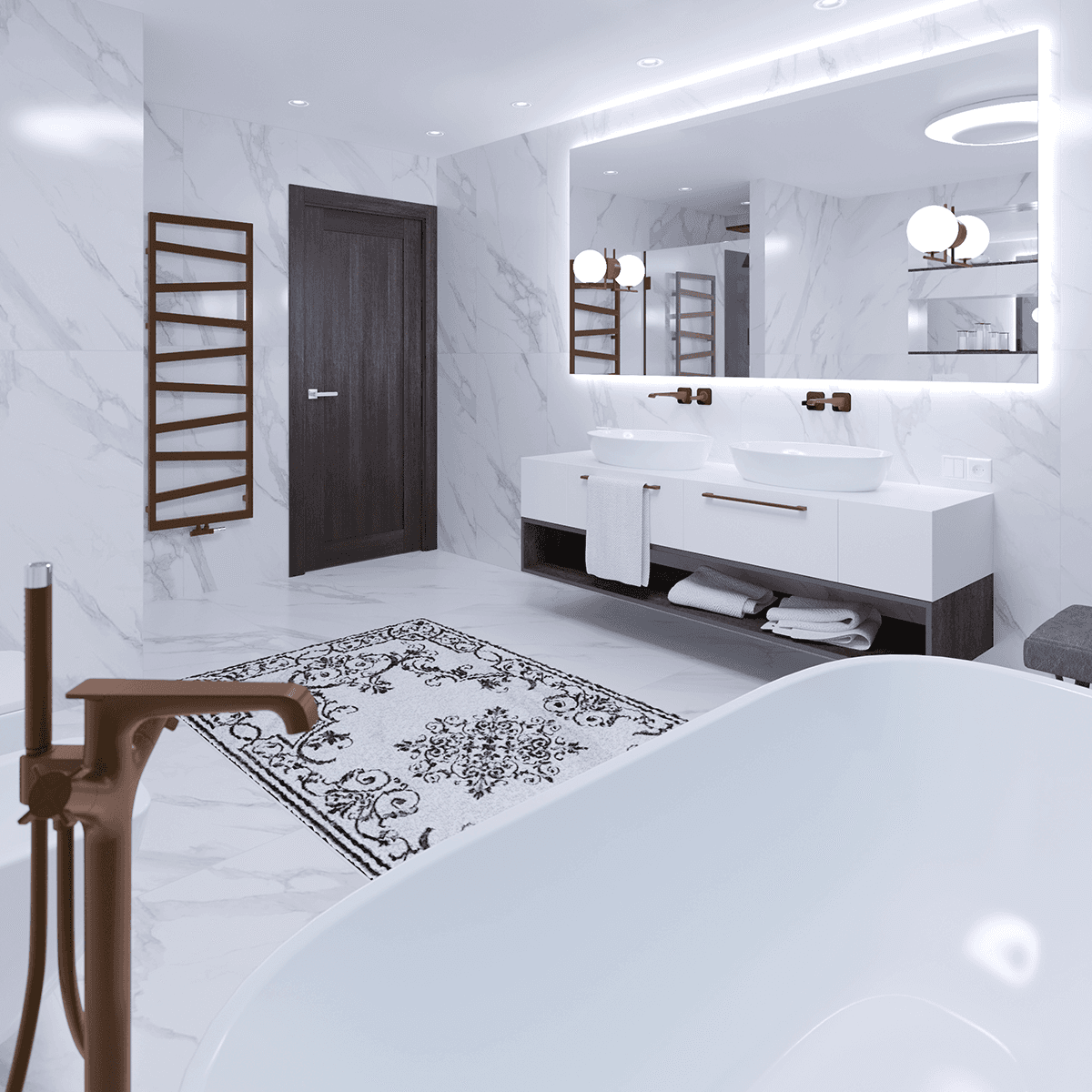 AVON 07 VERALINGA OAK BYPASS BELLDINNI MODERN INTERIOR DOOR - 2