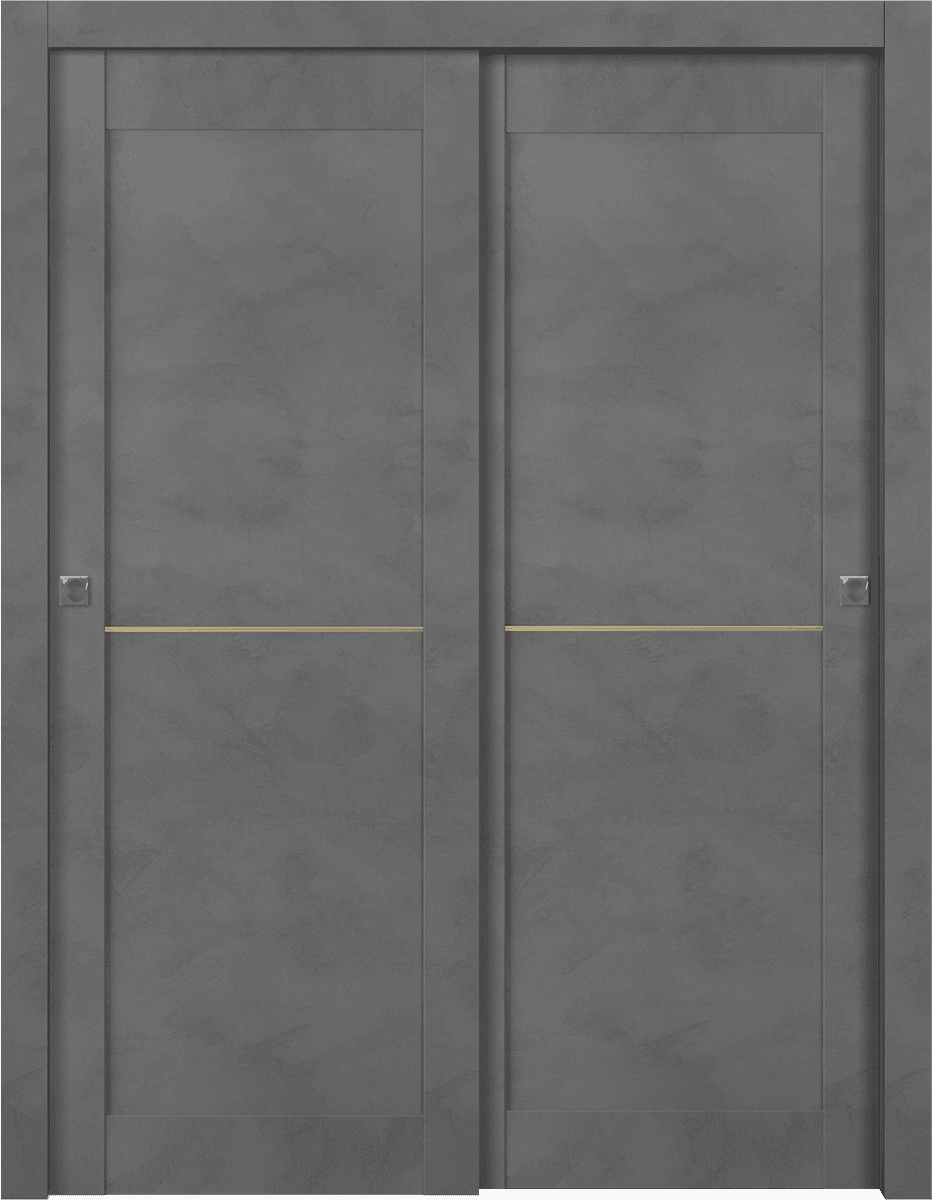 AVON 07 1H GOLD DARK URBAN BYPASS BELLDINNI MODERN INTERIOR DOOR - 1