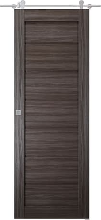 ALDA GRAY OAK BARN BELLDINNI MODERN INTERIOR DOOR - 1
