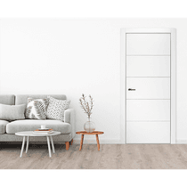 OPTIMA 4H SNOW WHITE BYPASS BELLDINNI MODERN INTERIOR DOOR - 3