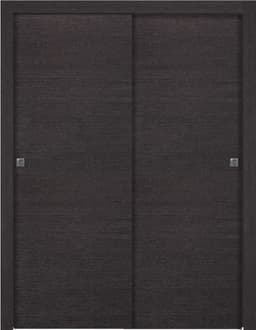 AVANTI BLACK APRICOT BYPASS BELLDINNI MODERN INTERIOR DOOR - 1
