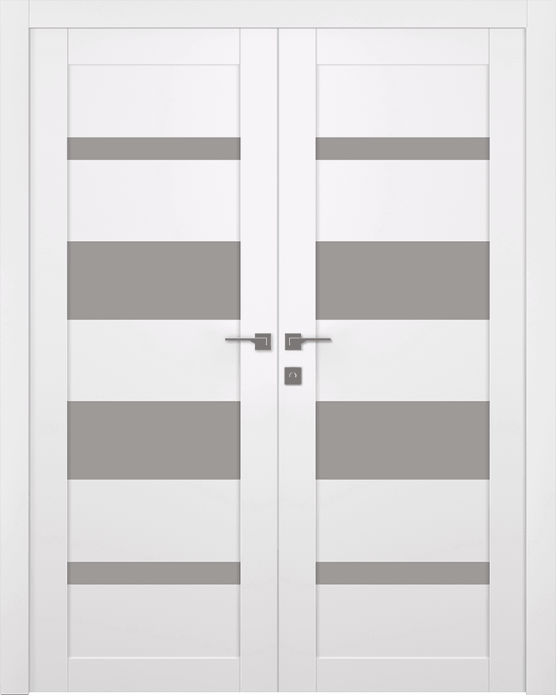 MIRELLA VETRO SNOW WHITE CLOSET BELLDINNI MODERN INTERIOR DOOR - 1