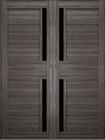 ESTA BLACK VETRO GRAY OAK DOUBLE MAGIC BELLDINNI MODERN INTERIOR DOOR - 2