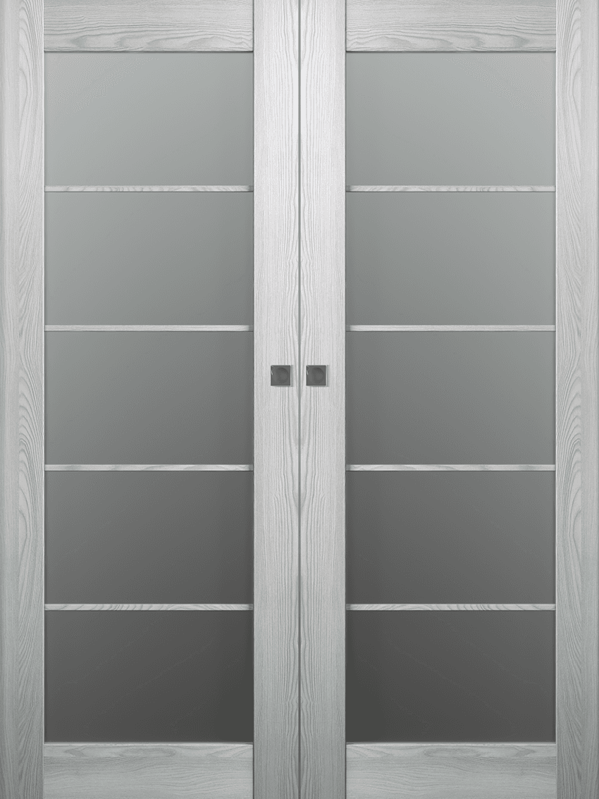 AVON 5 LITE VETRO RIBEIRA ASH DOUBLE MAGIC BELLDINNI MODERN INTERIOR DOOR - 1