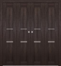 AVON 07 3H GOLD VERALINGA OAK DOUBLE BI-FOLD BELLDINNI MODERN INTERIOR DOOR - 1