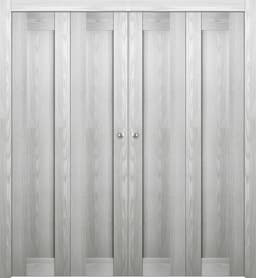 AVON 07 RIBEIRA ASH DOUBLE BI-FOLD BELLDINNI MODERN INTERIOR DOOR - 1