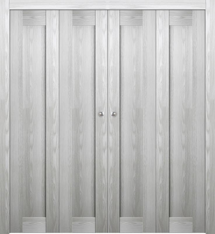 AVON 07 RIBEIRA ASH DOUBLE BI-FOLD BELLDINNI MODERN INTERIOR DOOR - 1