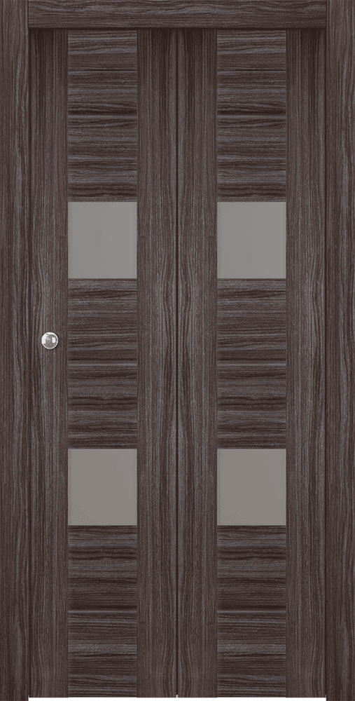VITA VETRO GRAY OAK BI-FOLD BELLDINNI MODERN INTERIOR DOOR - 1