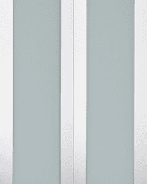 SMART PRO H3G VETRO POLAR WHITE DOUBLE BARN BELLDINNI MODERN INTERIOR DOOR - 2