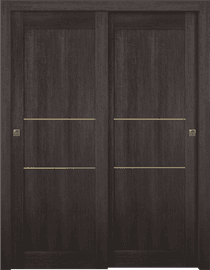 AVON 07 2H GOLD VERALINGA OAK BYPASS BELLDINNI MODERN INTERIOR DOOR - 1
