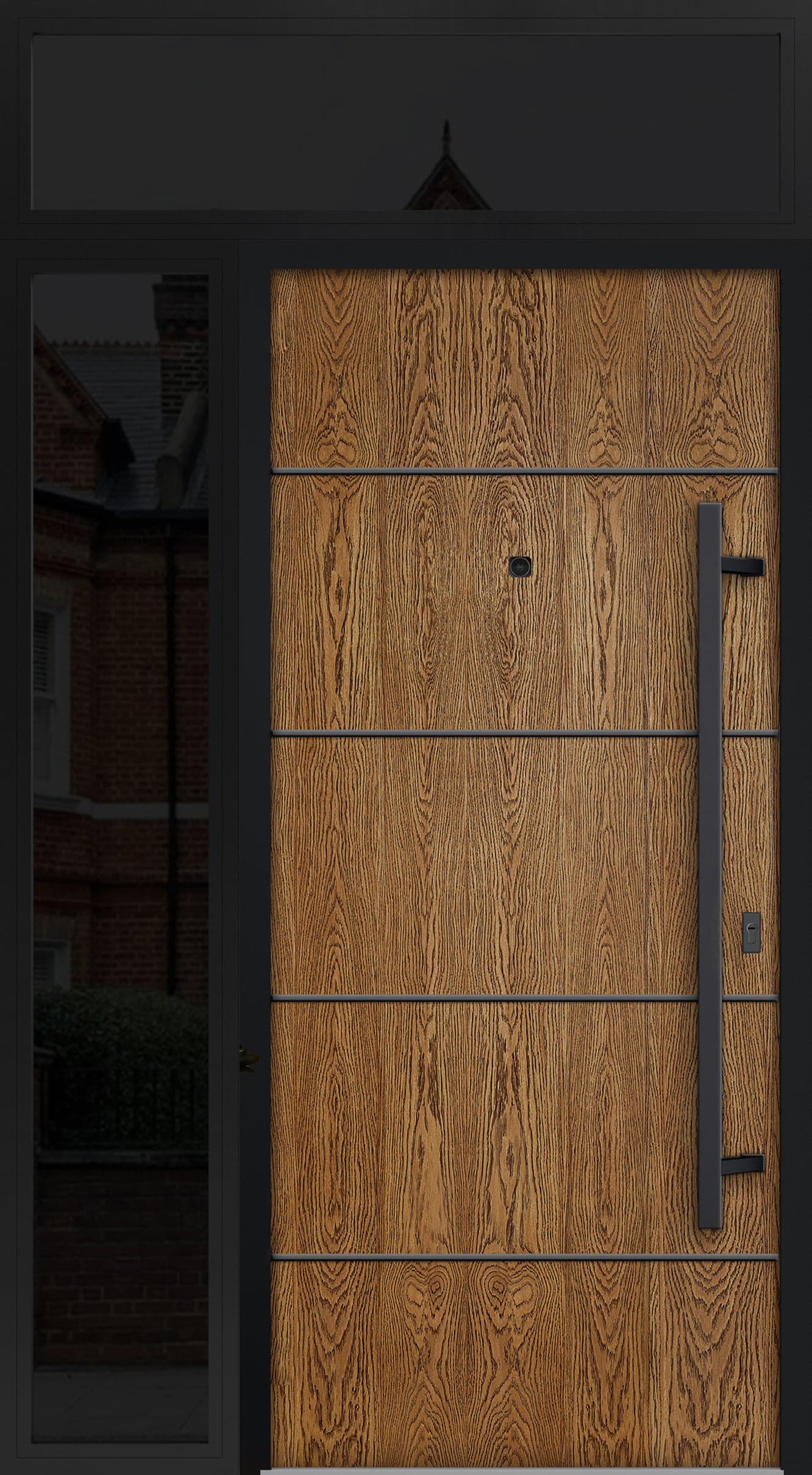 Single Modern Steel Exterior Door Deux 6683 - 5