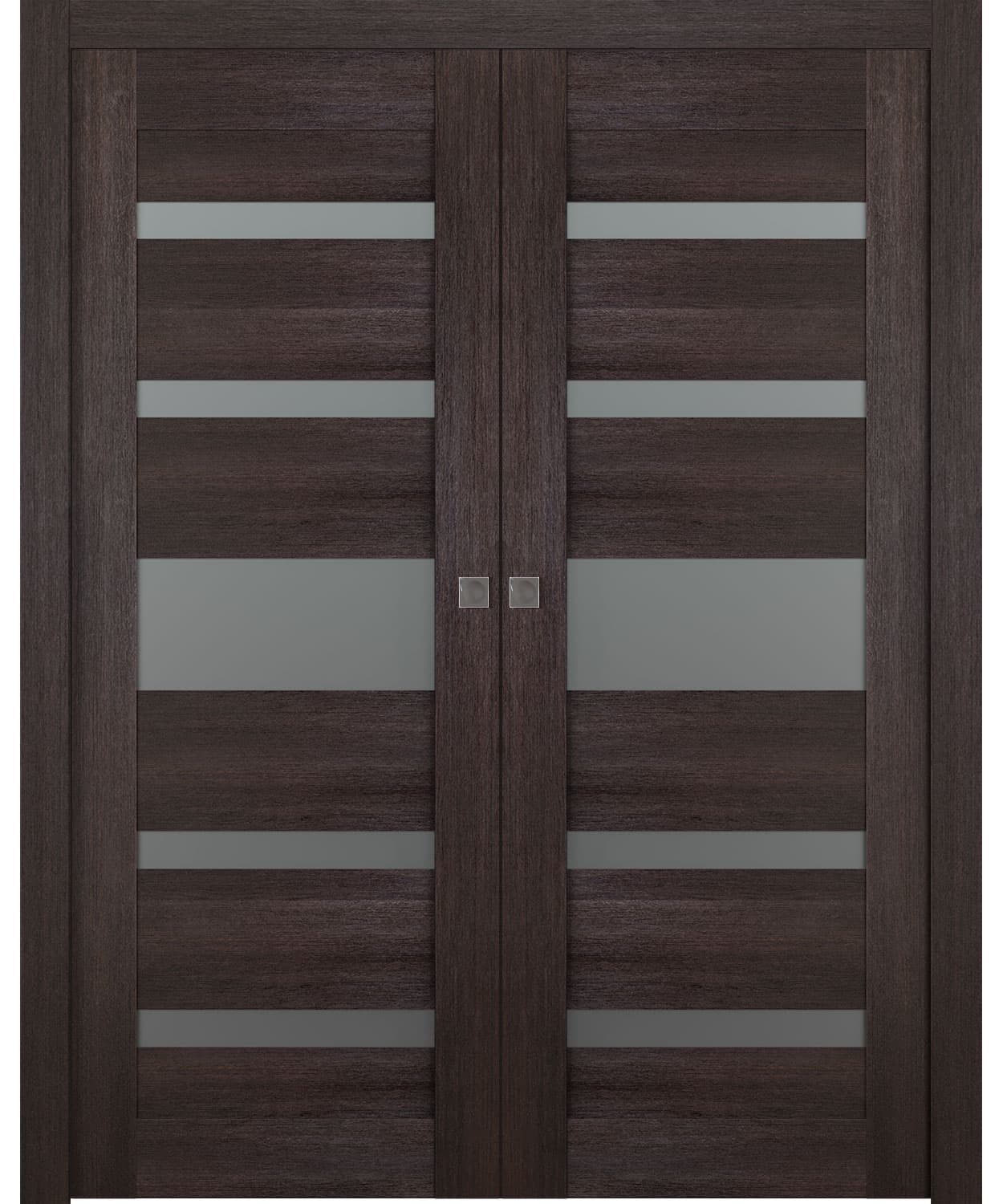 AVON 07-05 VETRO VERALINGA OAK DOUBLE POCKET BELLDINNI MODERN INTERIOR DOOR - 1