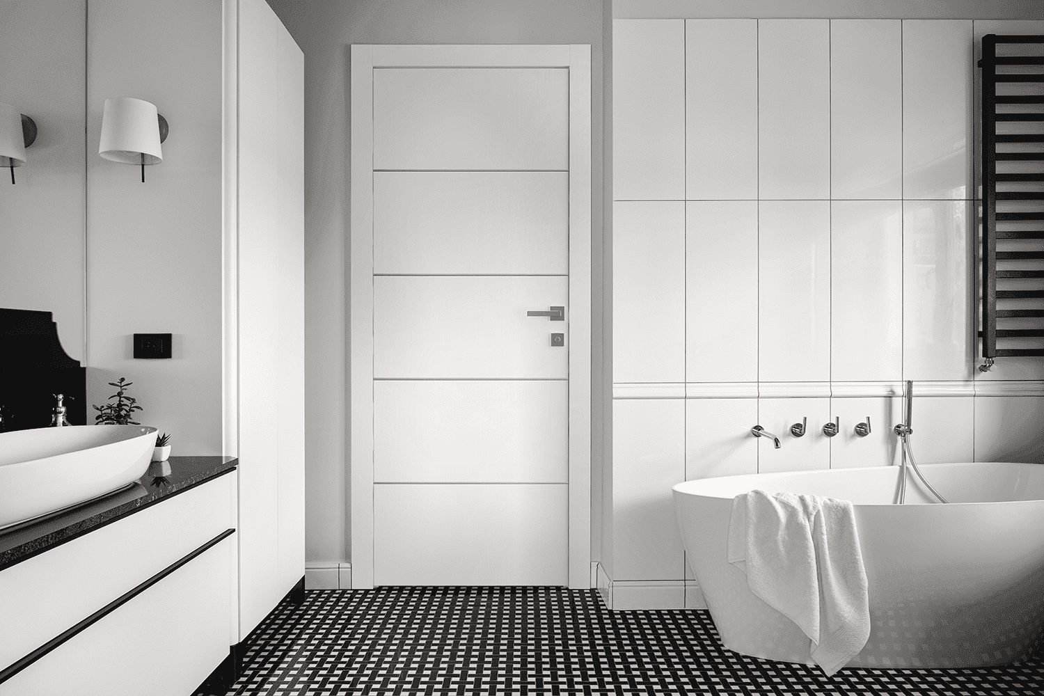 SMART PRO 4H POLAR WHITE SWING BELLDINNI MODERN INTERIOR DOOR - 4