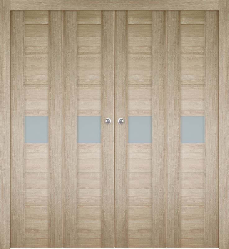 EDNA VETRO SHAMBOR DOUBLE BI-FOLD BELLDINNI MODERN INTERIOR DOOR - 1