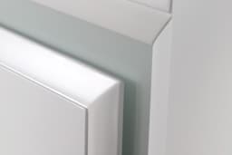 AURUM 2 VETRO POLAR WHITE SLAB BELLDINNI MODERN INTERIOR DOOR - 4