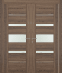 AVON 07-03 VETRO PECAN NUTWOOD CLOSET DOORS BELLDINNI MODERN INTERIOR DOOR - 1