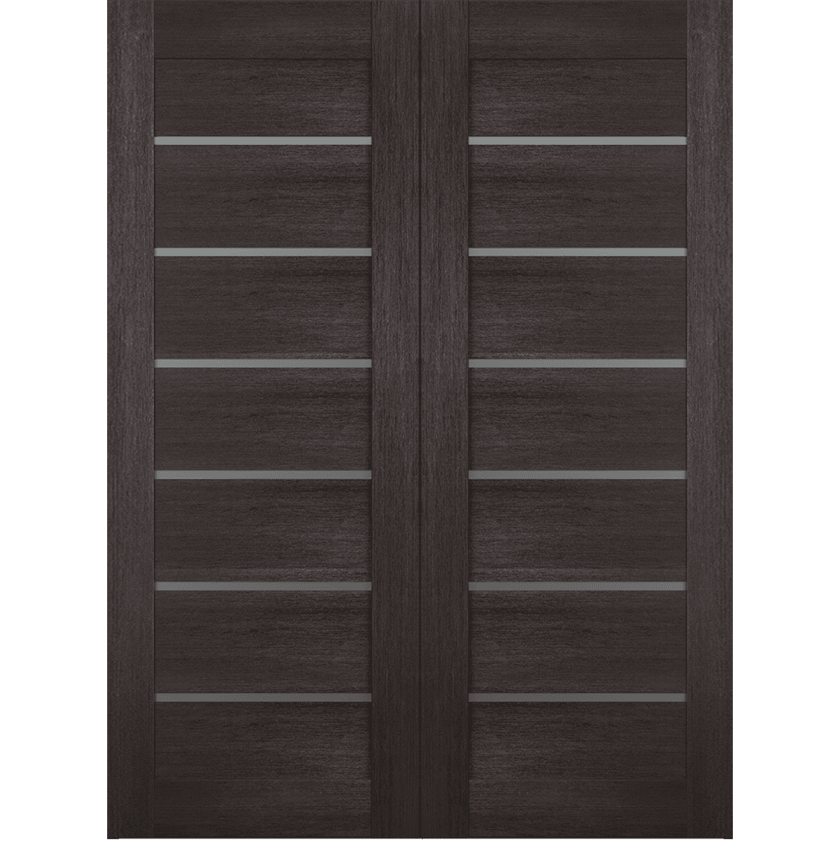 AVON 07-02 VETRO VERALINGA OAK DOUBLE BELLDINNI MODERN INTERIOR DOOR - 2