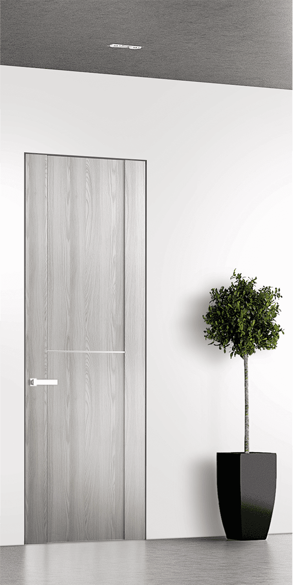 AVON 01 1H RIBEIRA ASH INVISIBLE METAL FRAME BELLDINNI MODERN INTERIOR DOOR - 1