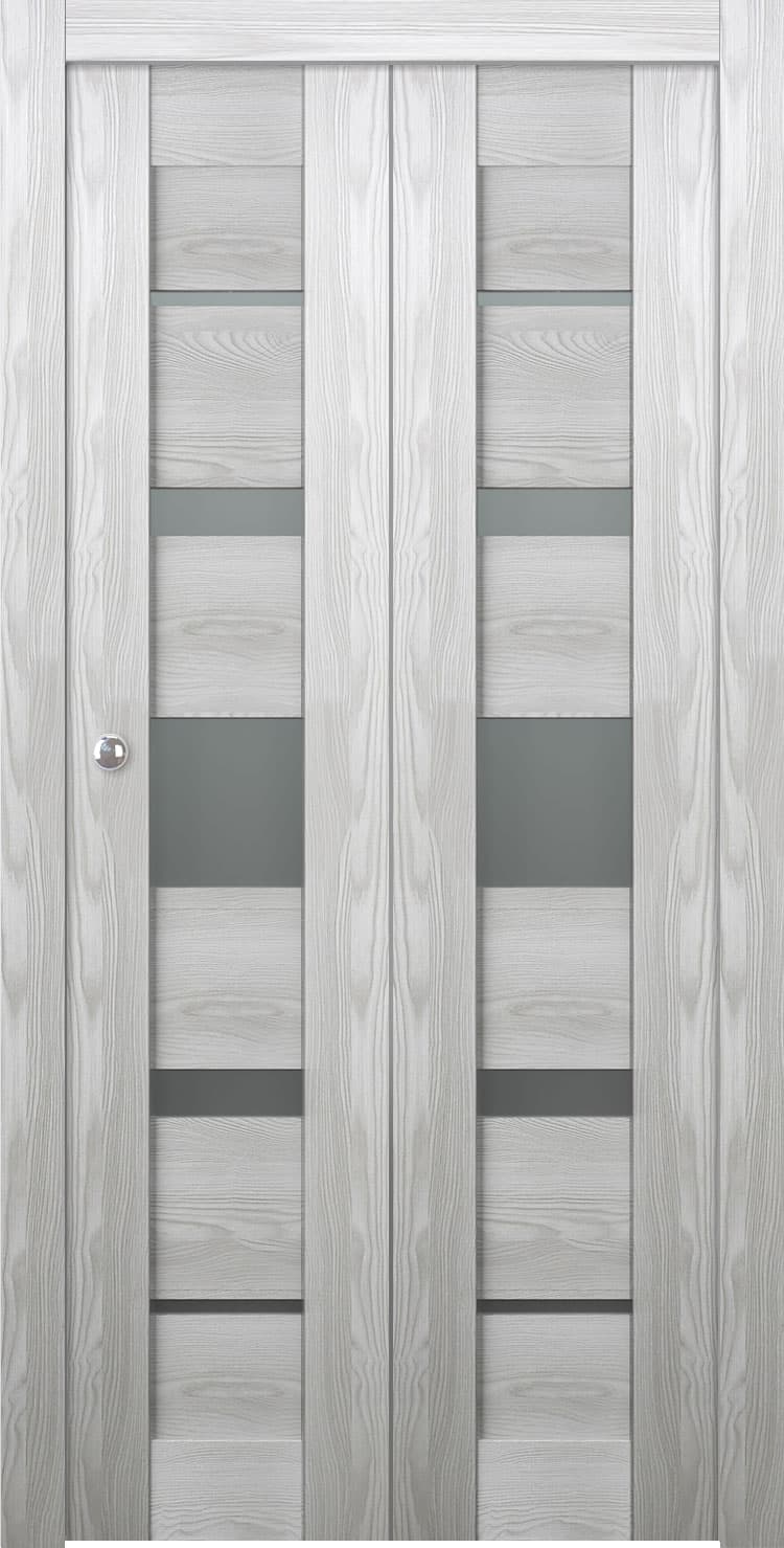 AVON 07-03 VETRO RIBEIRA ASH BI-FOLD BELLDINNI MODERN INTERIOR DOOR - 1