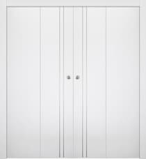 SMART PRO 2V POLAR WHITE DOUBLE BI-FOLD BELLDINNI MODERN INTERIOR DOOR - 1