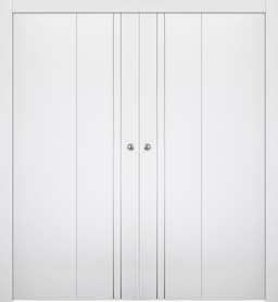 SMART PRO 2V POLAR WHITE DOUBLE BI-FOLD BELLDINNI MODERN INTERIOR DOOR - 1