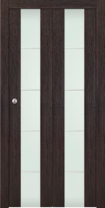 AVON 202 4H VETRO VERALINGA OAK BI-FOLD BELLDINNI MODERN INTERIOR DOOR - 1