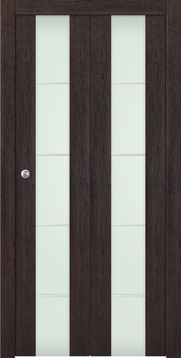 AVON 202 4H VETRO VERALINGA OAK BI-FOLD BELLDINNI MODERN INTERIOR DOOR - 1