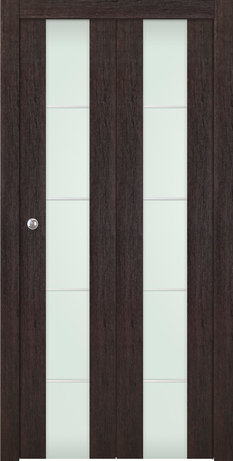 AVON 202 4H VETRO VERALINGA OAK BI-FOLD BELLDINNI MODERN INTERIOR DOOR - 1