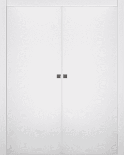 OPTIMA SNOW WHITE DOUBLE POCKET BELLDINNI MODERN INTERIOR DOOR - 1