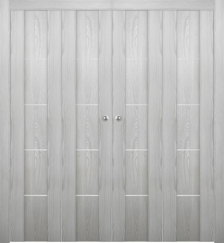 AVON 01 4H RIBEIRA ASH DOUBLE BI-FOLD BELLDINNI MODERN INTERIOR DOOR - 1