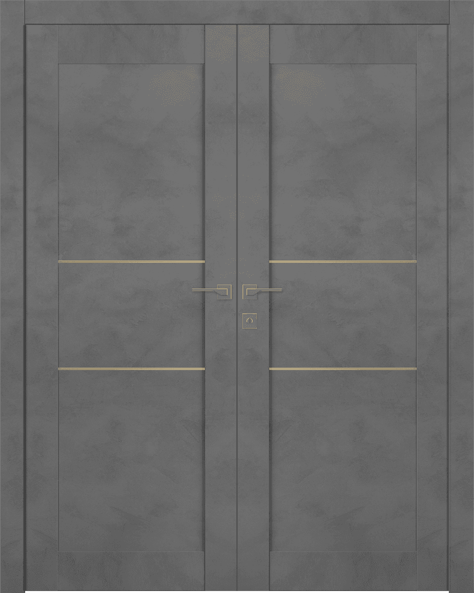 AVON 07 2HN GOLD DARK URBAN CLOSET BELLDINNI MODERN INTERIOR DOOR - 1