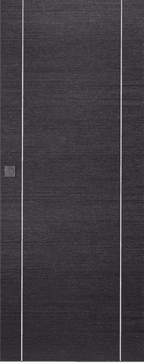 AVANTI 2U BLACK APRICOT DOUBLE MAGIC BELLDINNI MODERN INTERIOR DOOR - 1