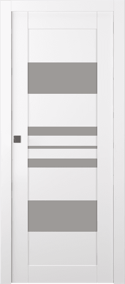 ROMI VETRO SNOW WHITE POCKET BELLDINNI MODERN INTERIOR DOOR - 1