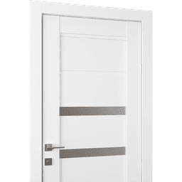RITA VETRO BIANCO NOBLE DOUBLE POCKET BELLDINNI MODERN INTERIOR DOOR - 3