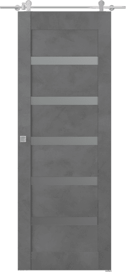 AVON 07-04 VETRO DARK URBAN BARN BELLDINNI MODERN INTERIOR DOOR - 1