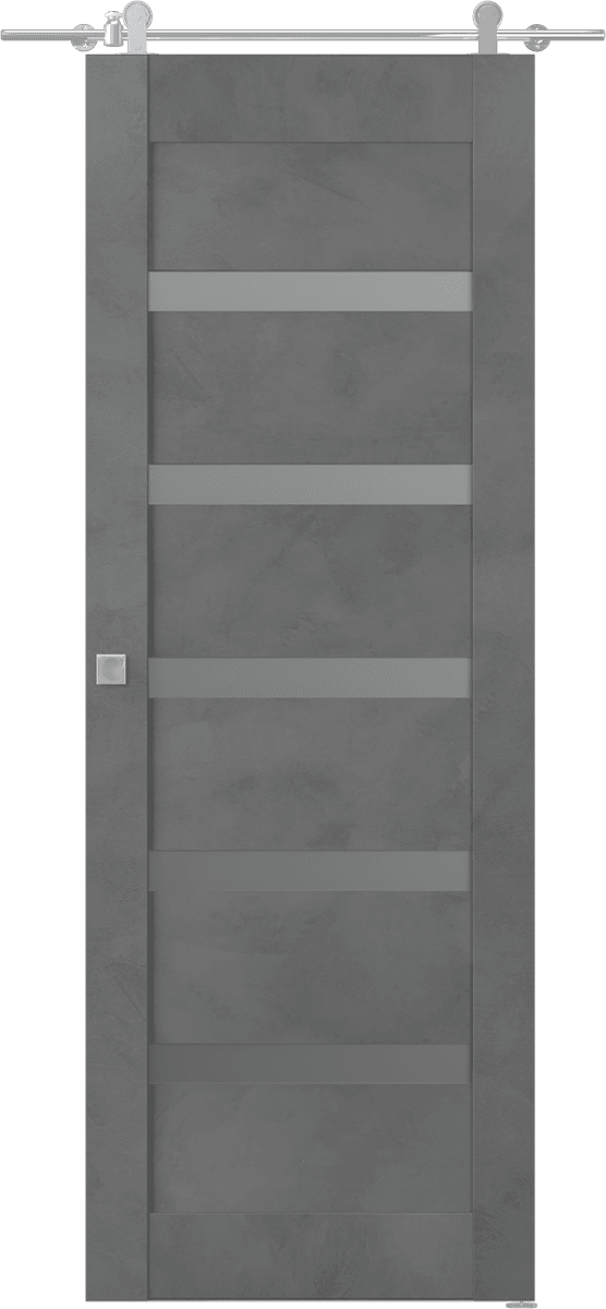 AVON 07-04 VETRO DARK URBAN BARN BELLDINNI MODERN INTERIOR DOOR - 1