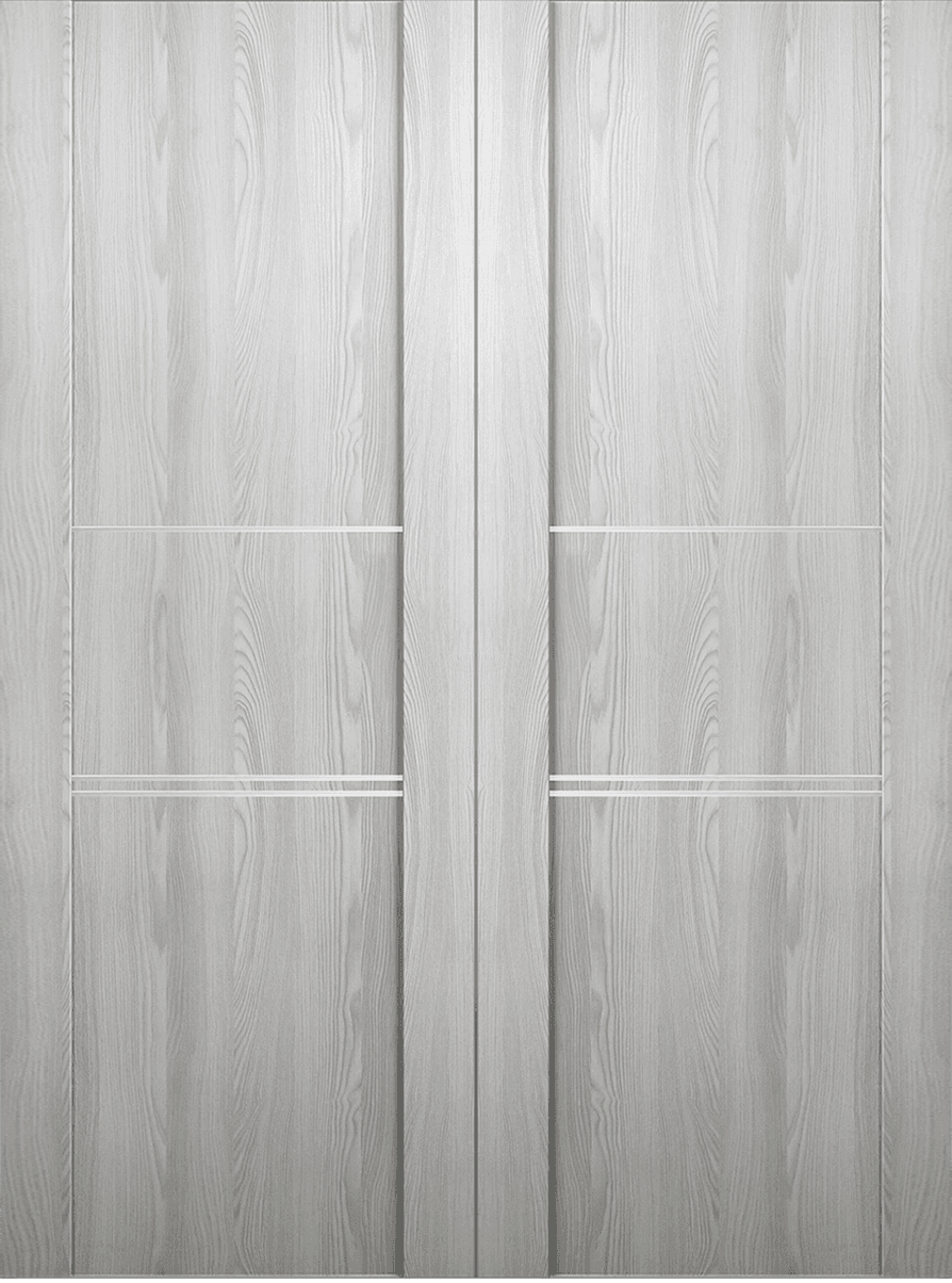 AVON 01 3H RIBEIRA ASH DOUBLE BARN BELLDINNI MODERN INTERIOR DOOR - 2